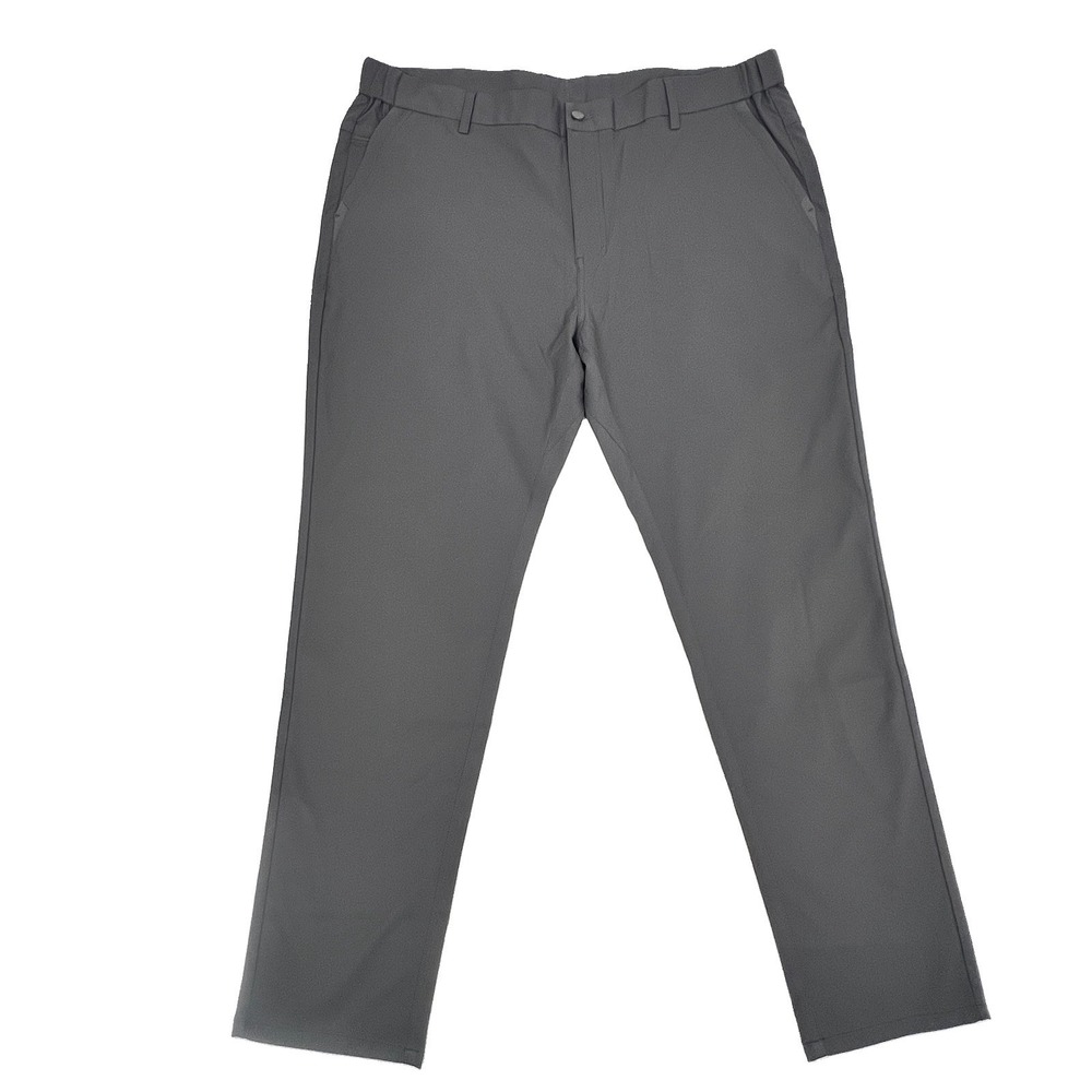Jack Archer Jetsetter Chino Pants Mens 40x32 Charcoal Gray Flat Front Straight